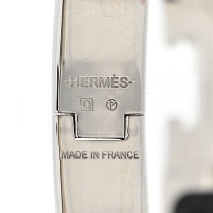 Hermes Enamel Narrow Clic Clac H Bracelet GM Black 4 of 4