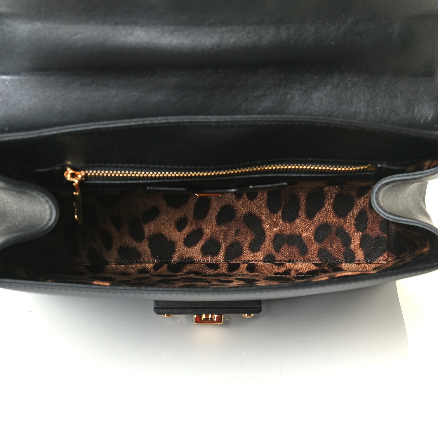 Dolce & Gabbana Calfskin Lucia Small Satchel Black 5 of 6