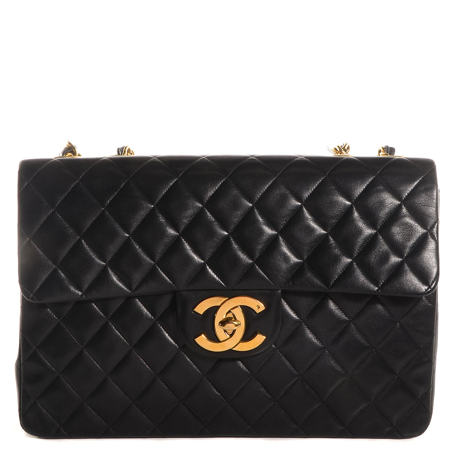 Chanel Lambskin XL Jumbo Flap Black 1 of 10