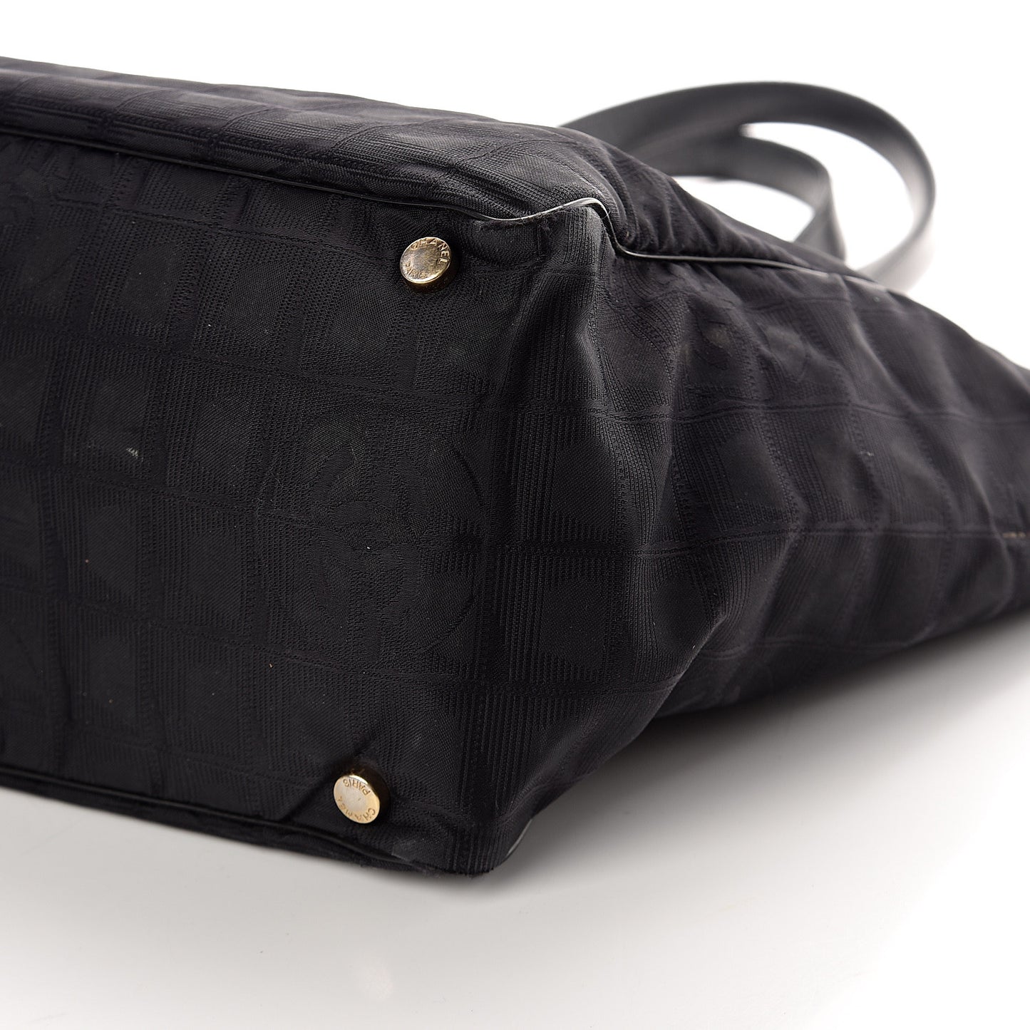 Nylon Large Travel Tote Black