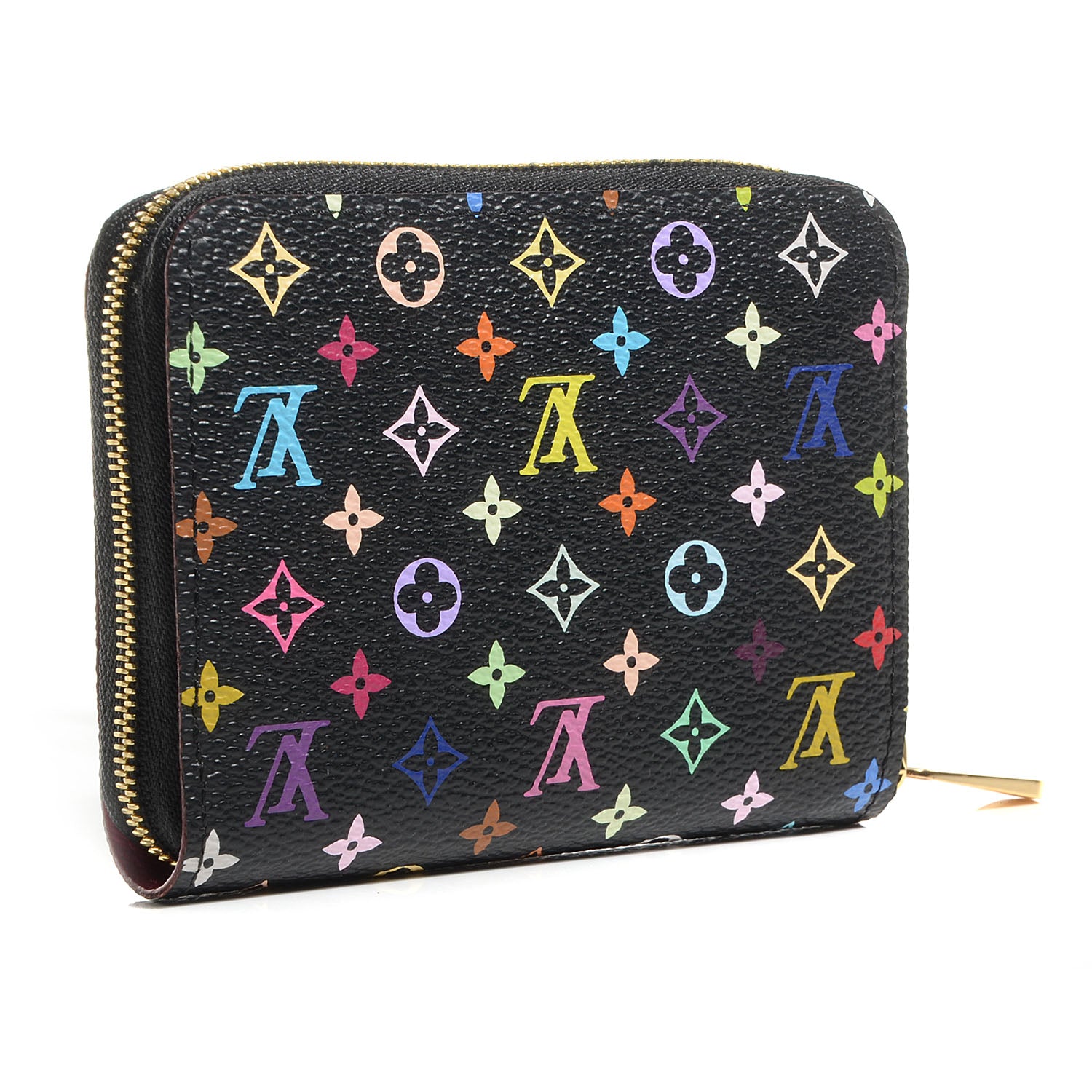 Louis Vuitton Monogram Multicolor Zippy Coin Purse Black Grenade 5 of 9