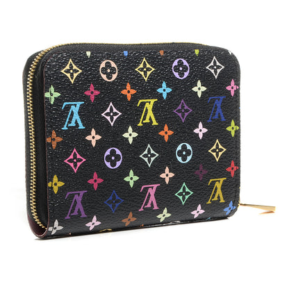 Louis Vuitton Monogram Multicolor Zippy Coin Purse Black Grenade 5 of 9