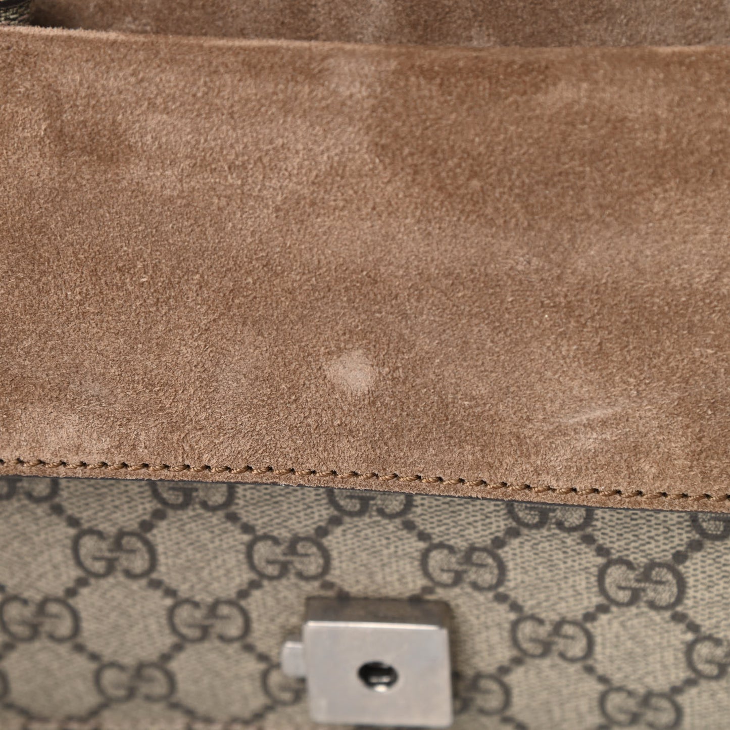 GG Supreme Monogram Mini Dionysus Shoulder Bag Taupe