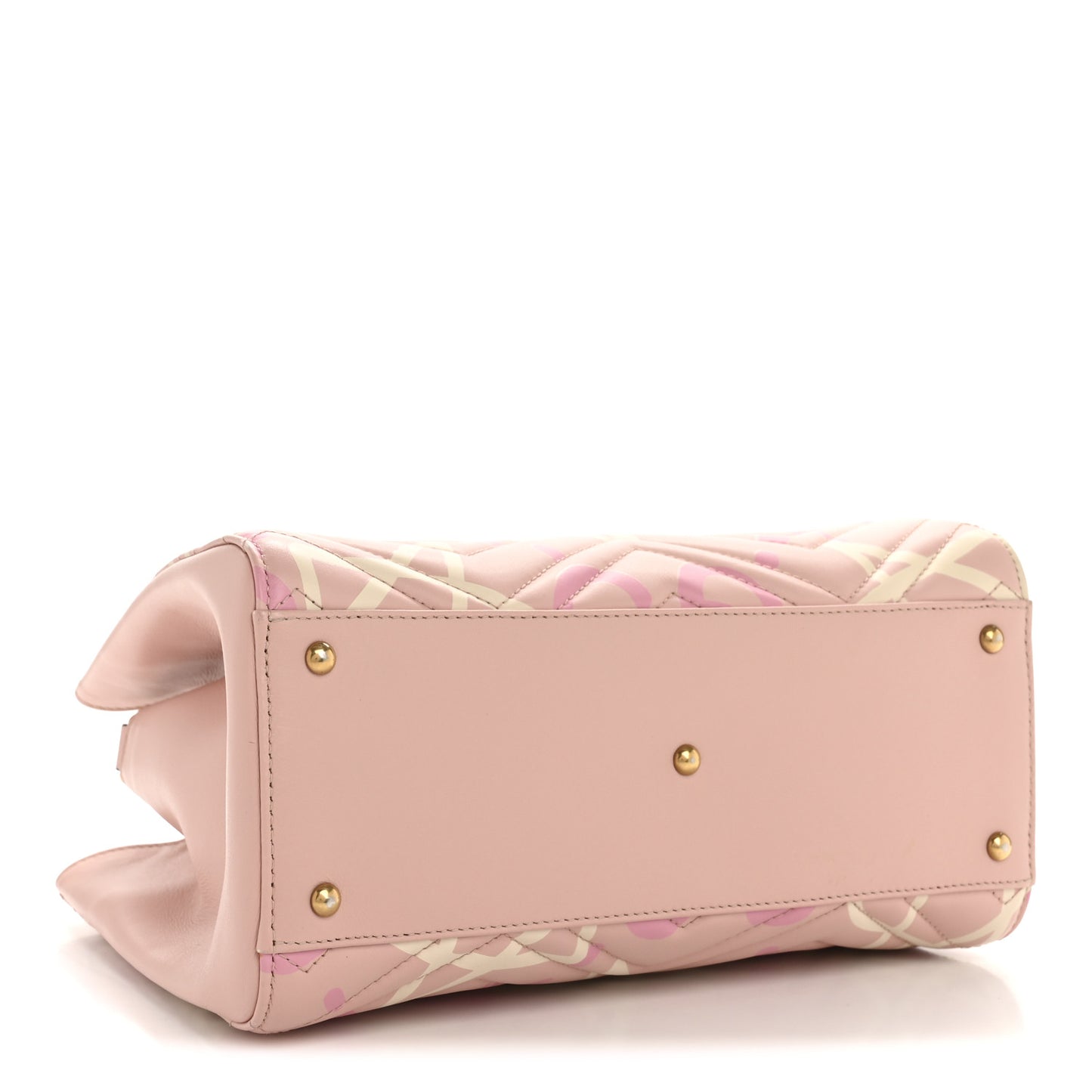 Calfskin Matelasse GucciGhost Small GG Marmont Tote Perfect Pink Rosa Ivory