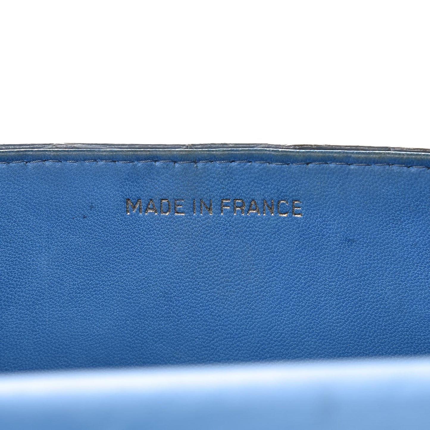 Alligator Jumbo Kelly Flap Blue