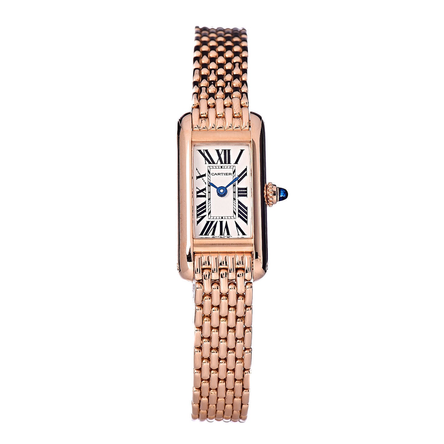 18K Pink Gold 14mm Tank Allongee Watch