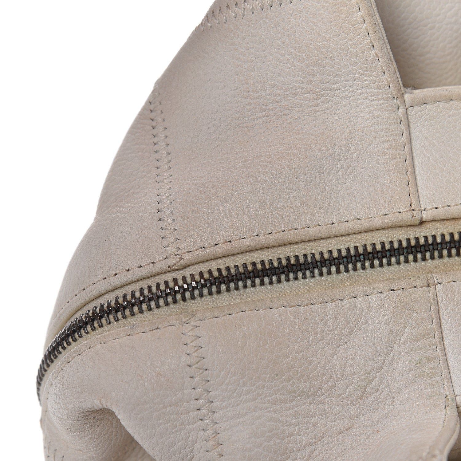 Chanel Caviar Square Stitched Large Tote White 10 of 23