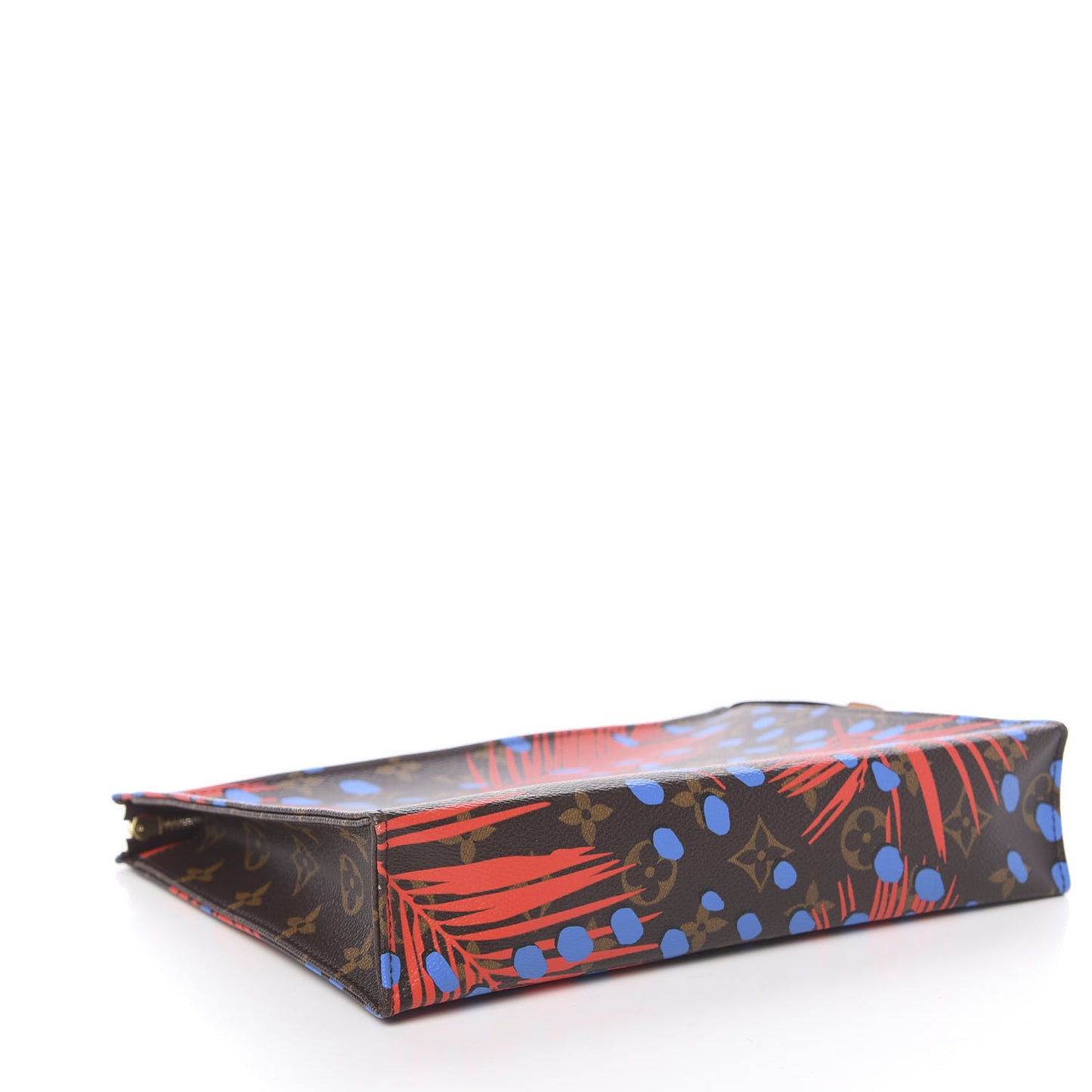 Monogram Jungle Dots Toiletry Pouch 26 Coquelicot Denim