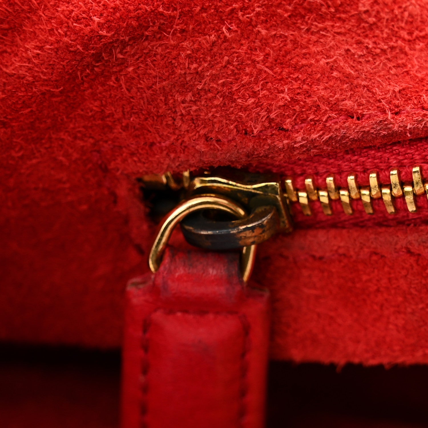 Christian Dior Lambskin Woven Medium Lady Dior Shopping Tote Red 11 of 17