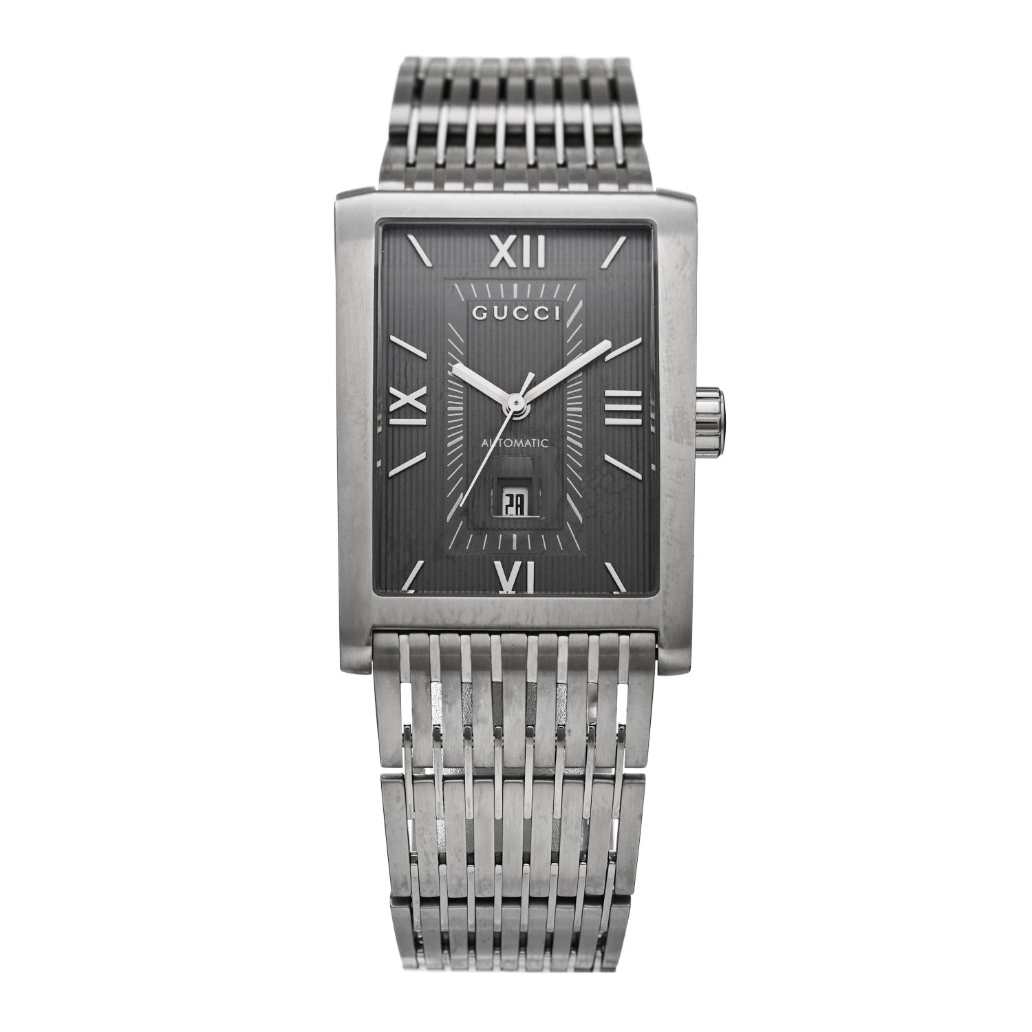 Gucci Stainless Steel 29mm 8600M Automatic Watch Grey 1 of 5
