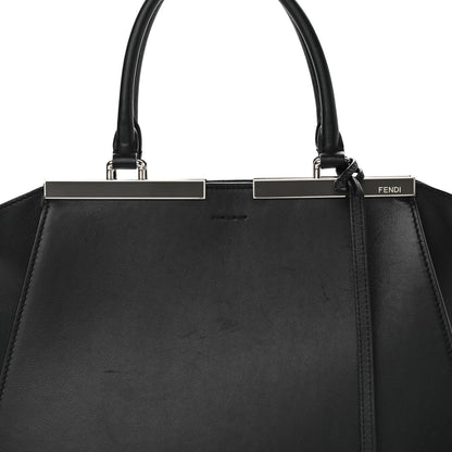 Fendi Vitello Dolce Petite 3jours Tote Black 6 of 13