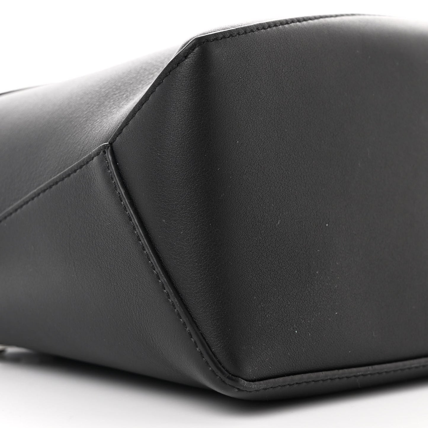 Calfskin Small Puzzle Edge Bag Black