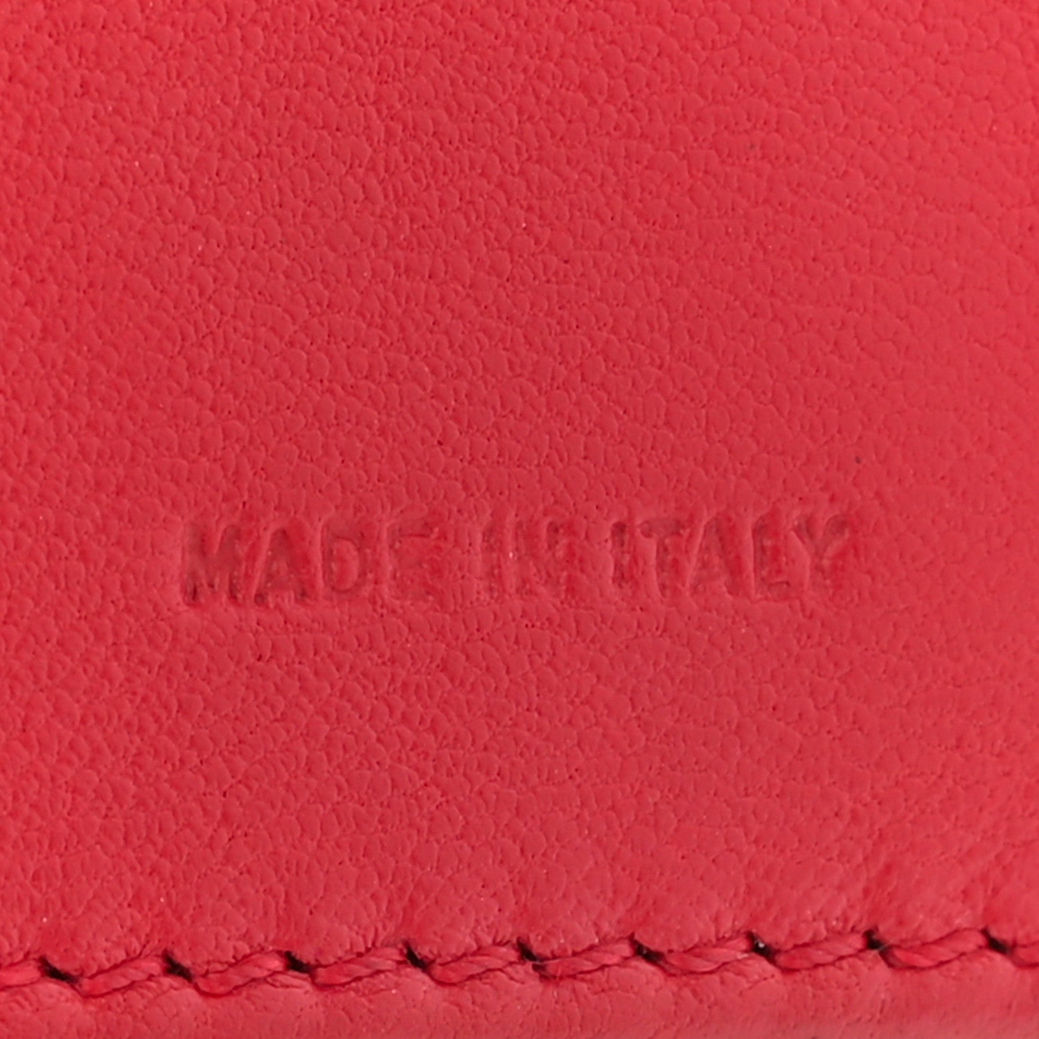 Fendi Nappa Logo Embossed Long Wallet on Chain Rosso 8 of 19