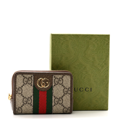 Gucci GG Supreme Monogram Web Ophidia Playing Card Case Beige New Acero 9 of 9
