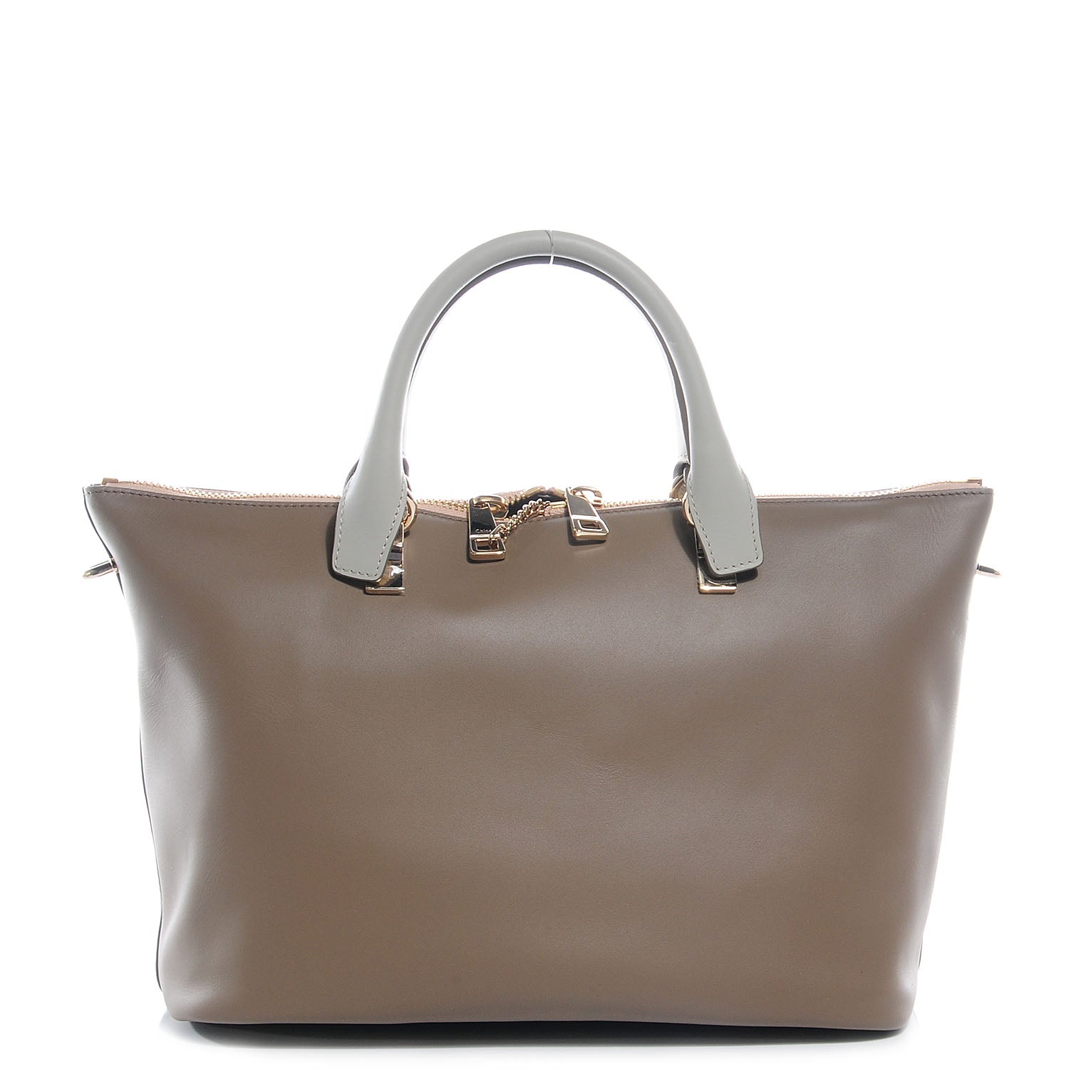 Chloe Calfskin Small Baylee Tote Pearl Grey 1 of 8