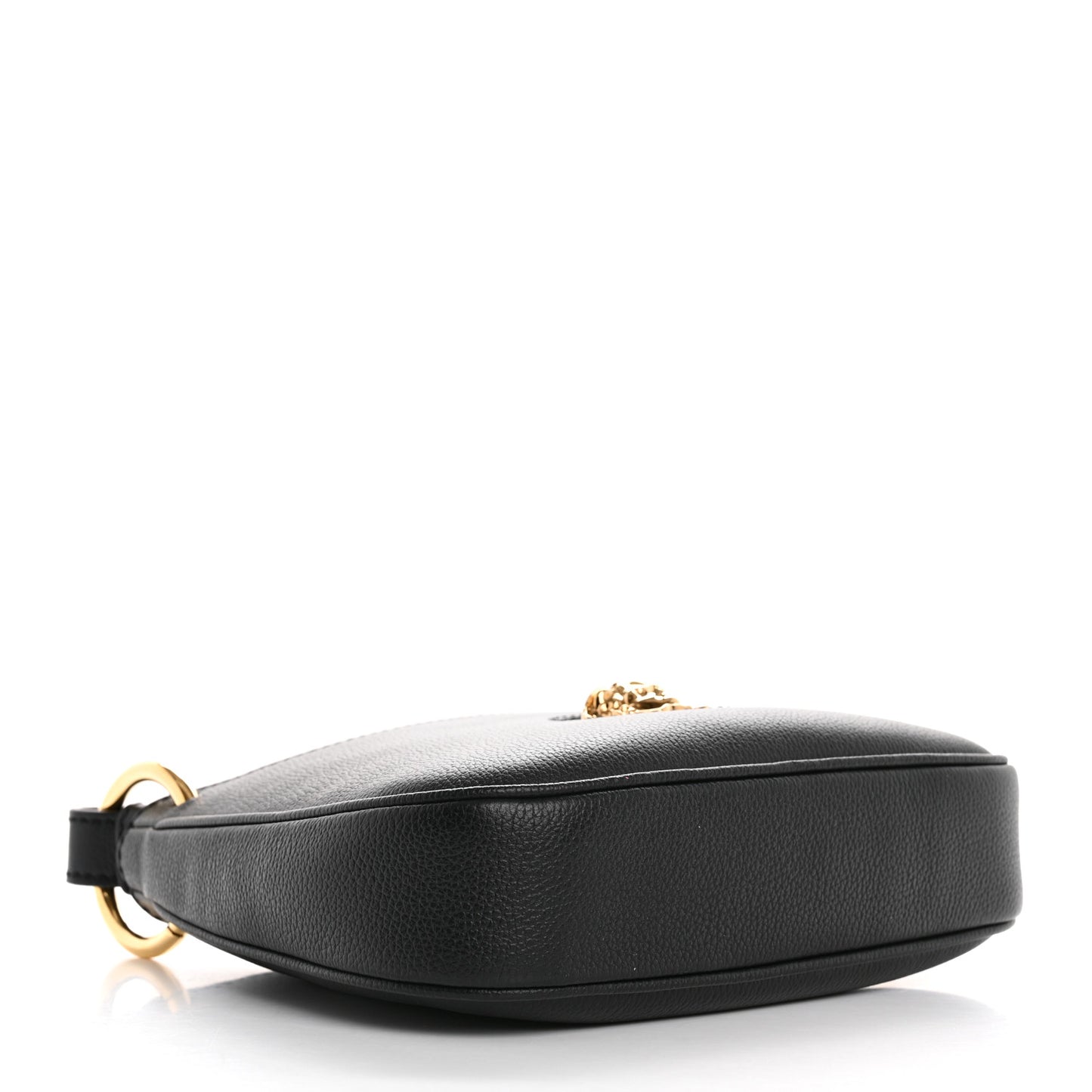Calfskin La Medusa Mini Hobo Crossbody Black