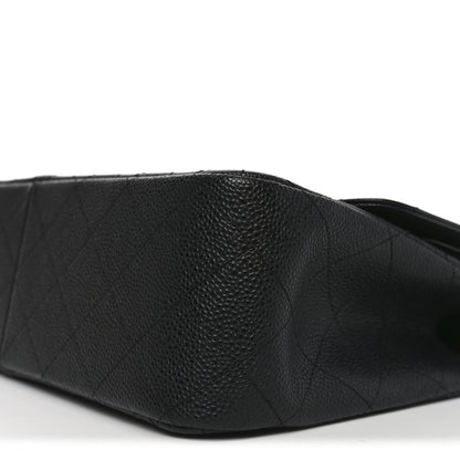 Chanel Caviar Quilted Jumbo Double Flap Black 10 of 11