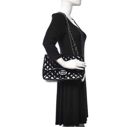 Chanel Patent Quilted Jumbo Single Flap Black 2 of 11