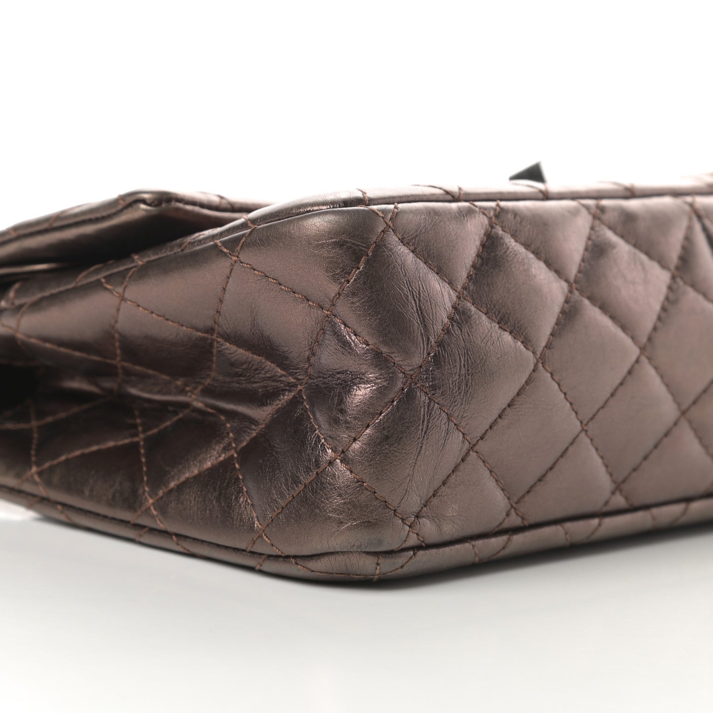 Metallic Aged Calfskin Quilted 2.55 Reissue 226 Flap Bronze