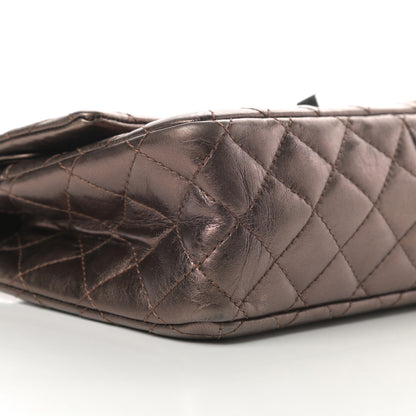 Chanel Metallic Aged Calfskin Quilted 2.55 Reissue 226 Flap Bronze 9 of 13
