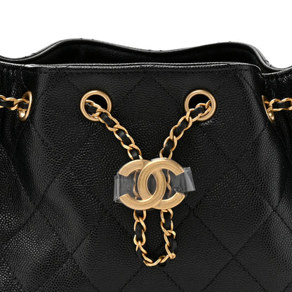 Chanel Caviar Quilted Mini Chanel 25 Handbag Black 8 of 10
