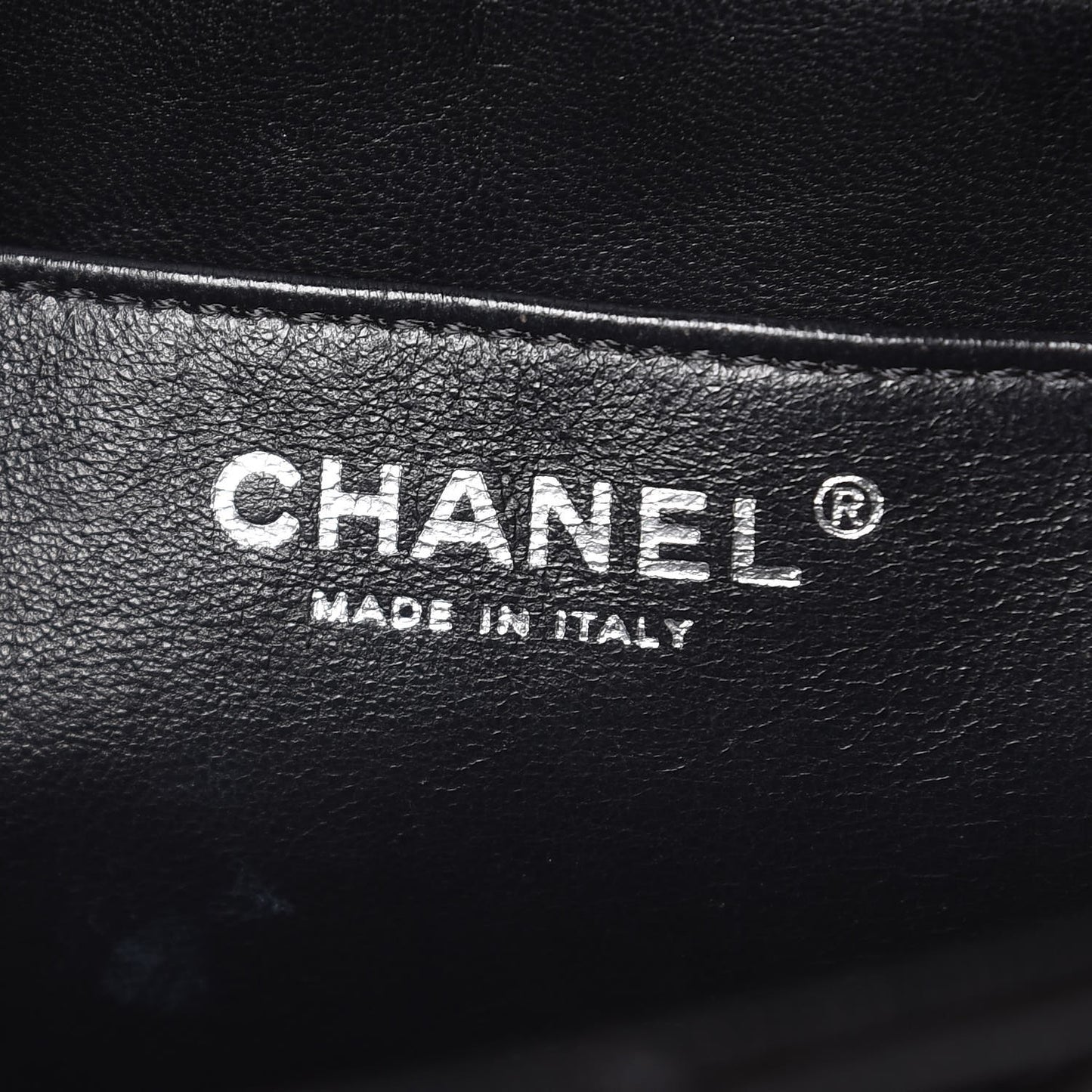 Patent Quilted Jumbo Single Flap Black