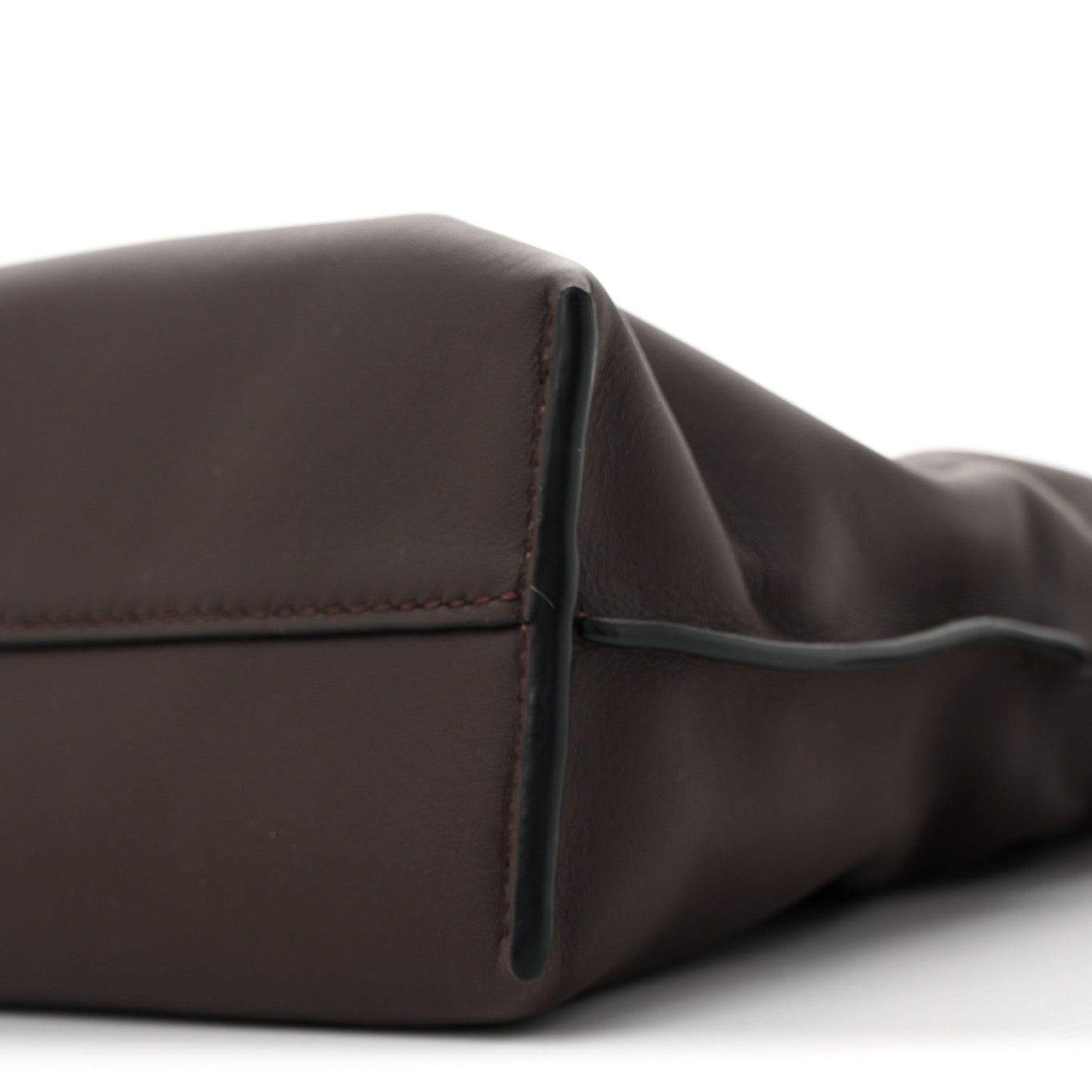 Loewe Calfskin Mini Flamenco Knot Clutch Chocolate 9 of 12