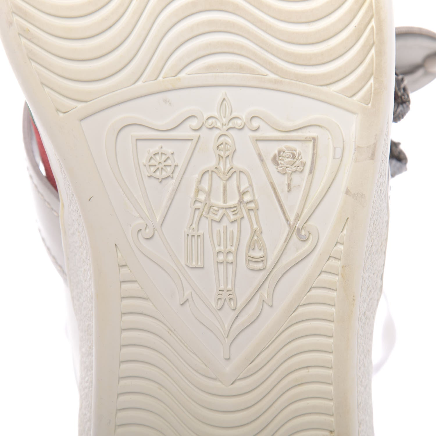 Gucci Calfskin Ayers Web Mens Dionysus High Top Sneakers 10.5 White 9 of 11
