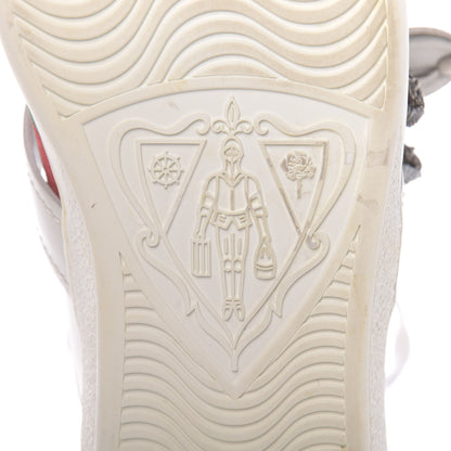 Gucci Calfskin Ayers Web Mens Dionysus High Top Sneakers 10.5 White 9 of 11
