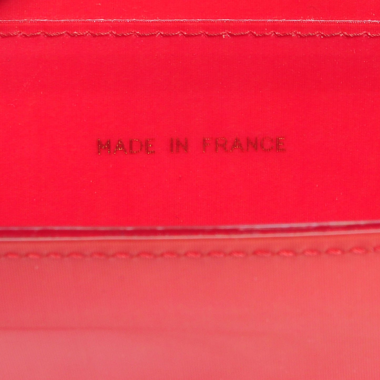 Vinyl Hologram CC Shoulder Bag Red