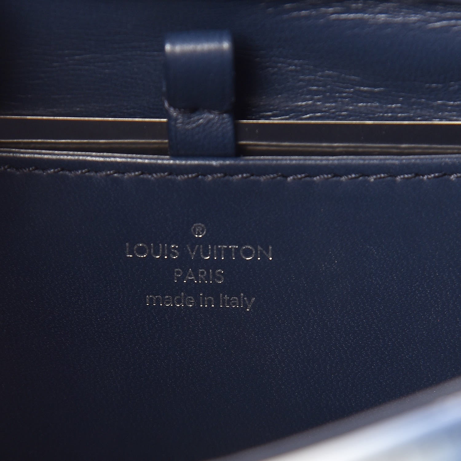 Louis Vuitton Lambskin Malletage Contraste GO-14 PM Blue 6 of 9