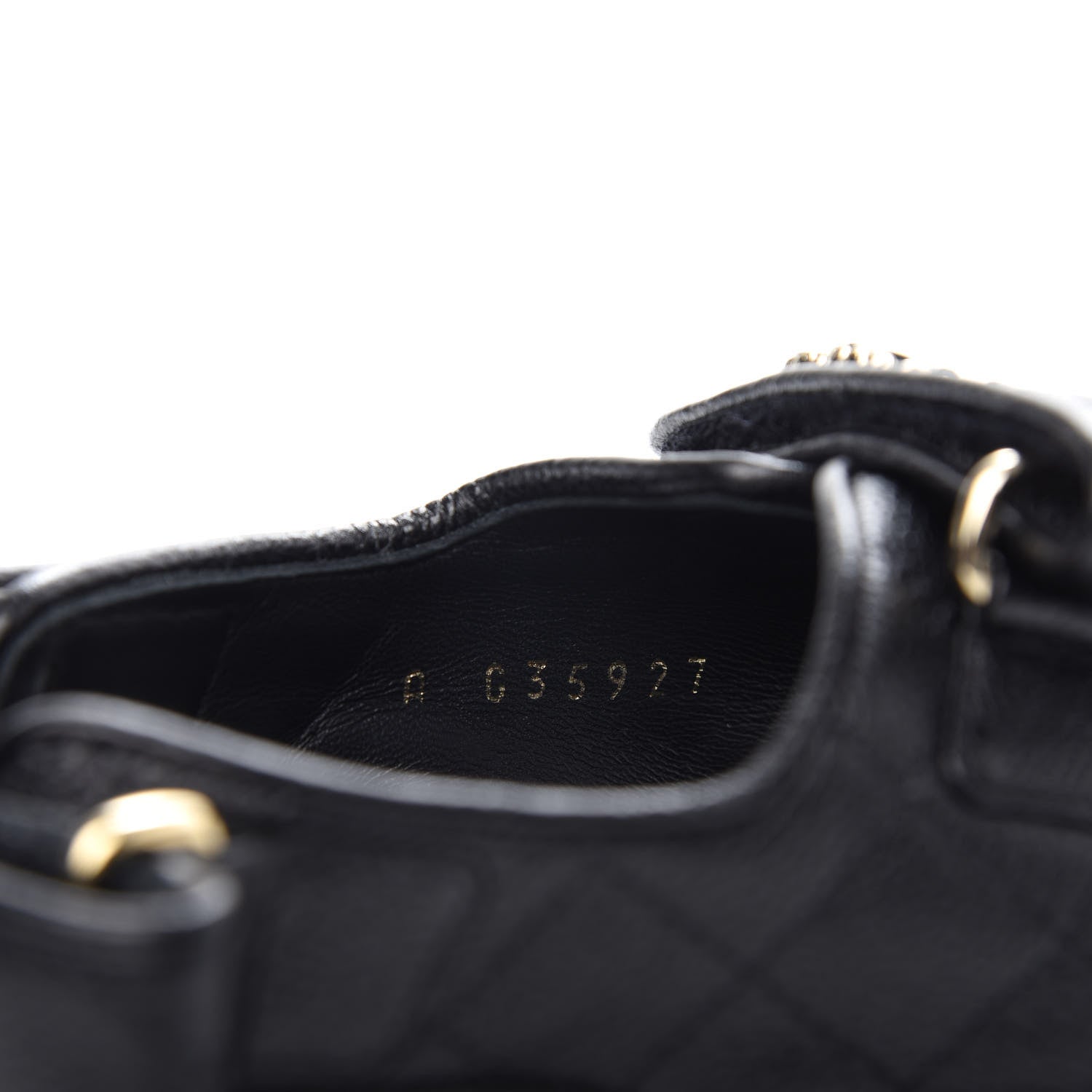 Chanel Grained Calfskin Velcro Dad Sandals 38 Black 10 of 11