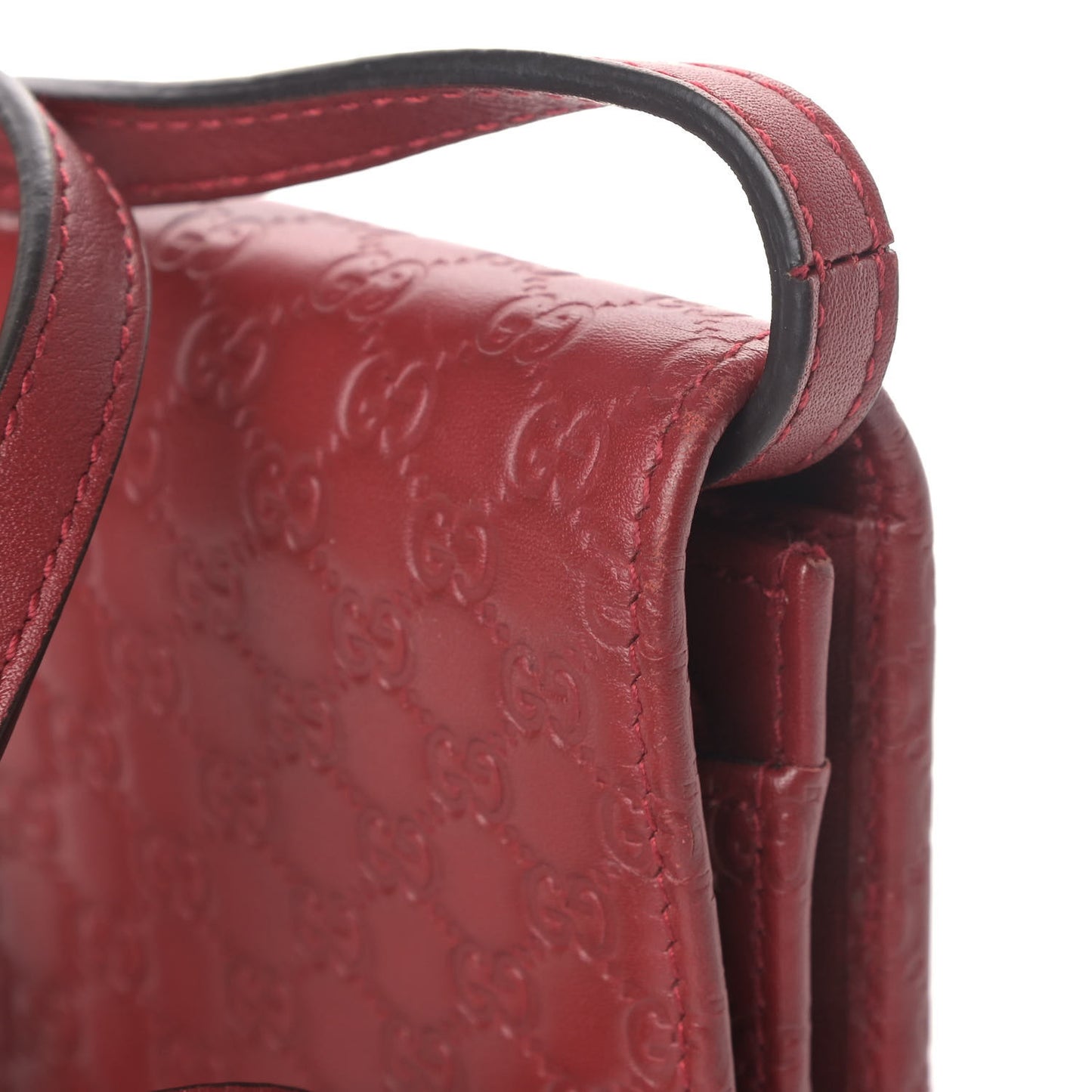 Microguccissima Crossbody Wallet Red