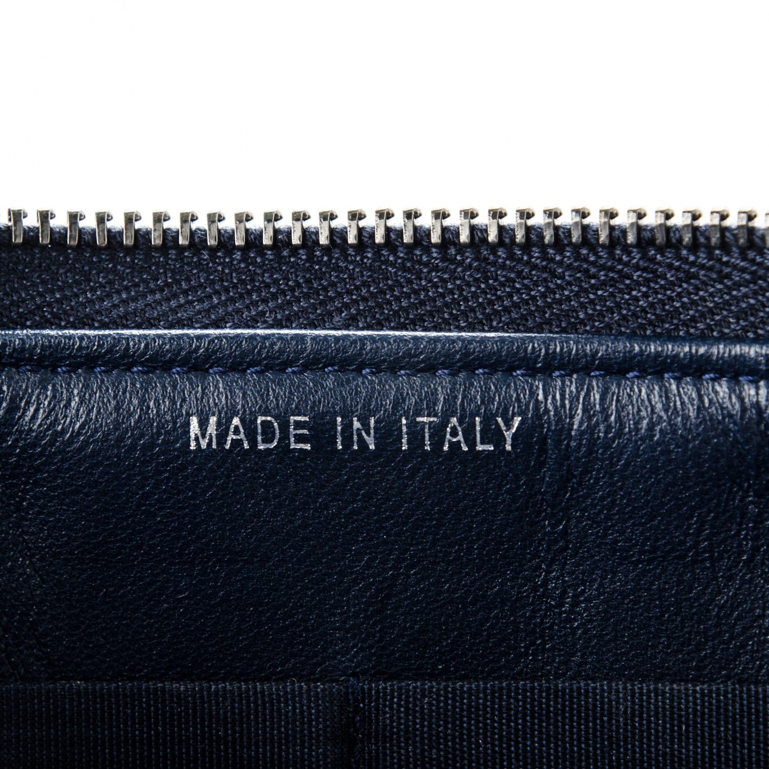 Chanel Lambskin Quilted Small Zipped Boy Clutch Navy 6 of 8