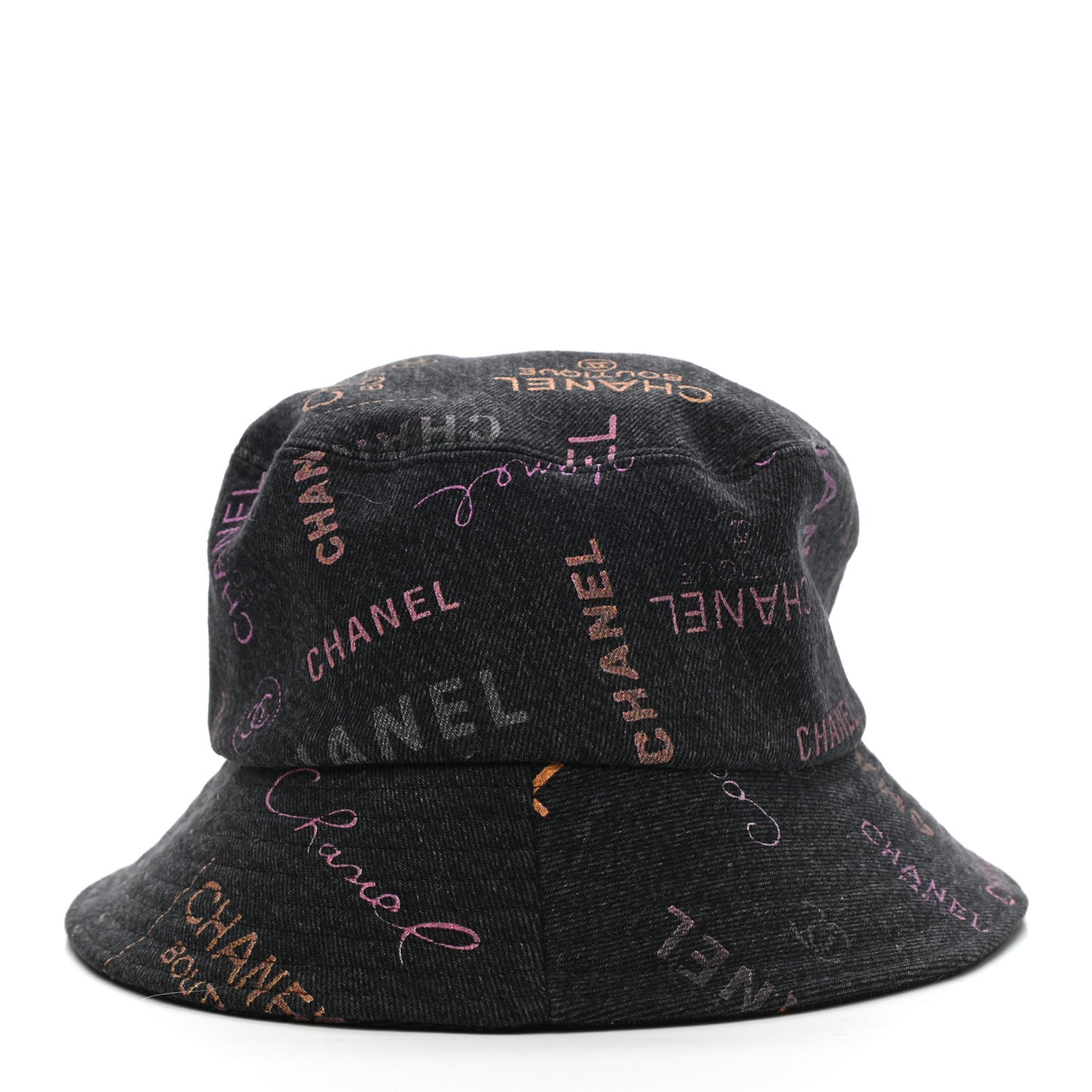 Denim Mood Cloche Bucket Hat M Black