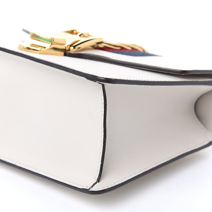 Gucci Calfskin Mini Sylvie Chain Shoulder Bag White 9 of 15