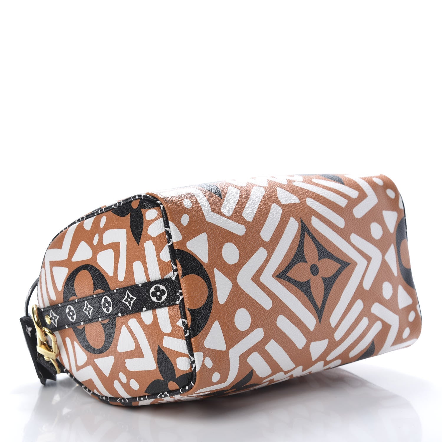Louis Vuitton Monogram Giant Crafty Speedy Bandouliere 25 Creme Caramel 4 of 9