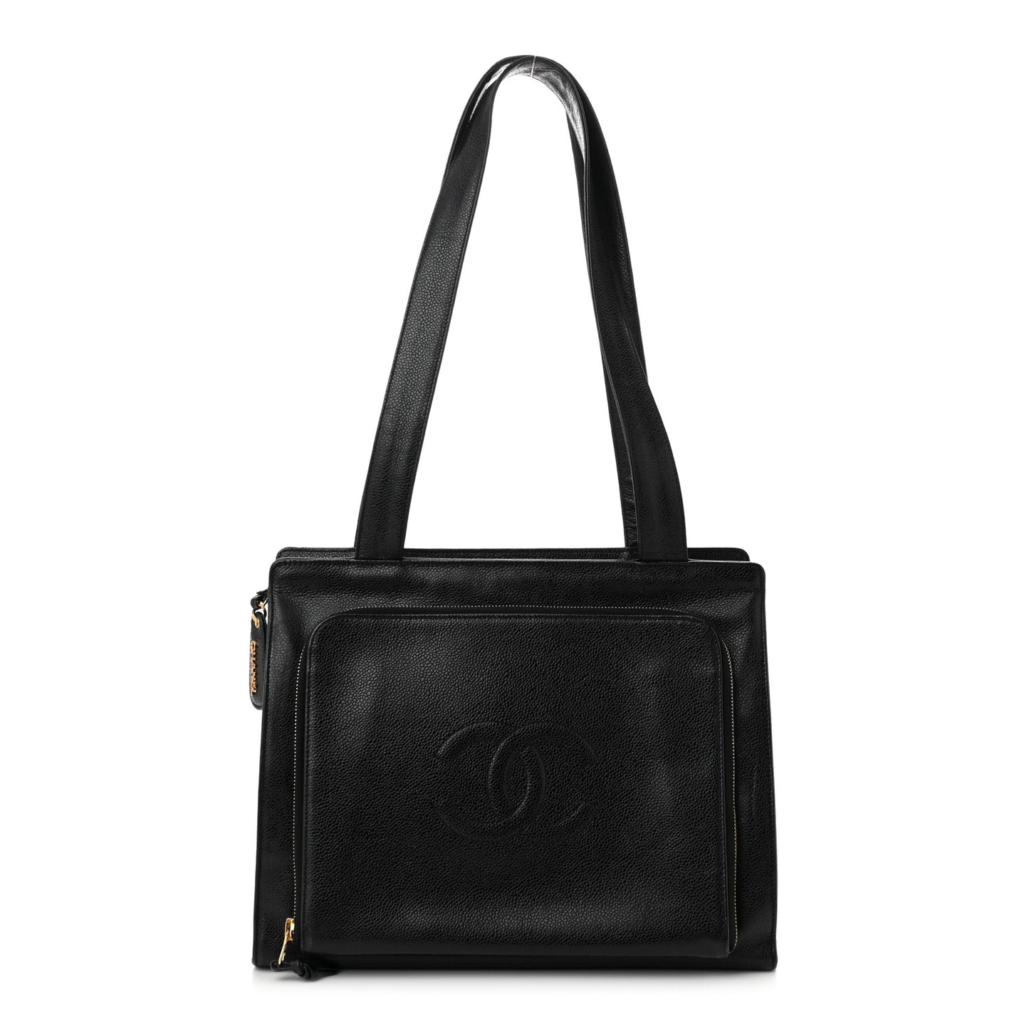 Caviar CC Shoulder Bag Black