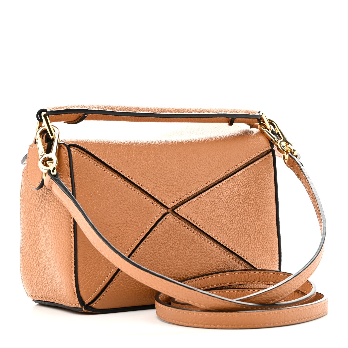 Calfskin Mini Puzzle Bag Tan