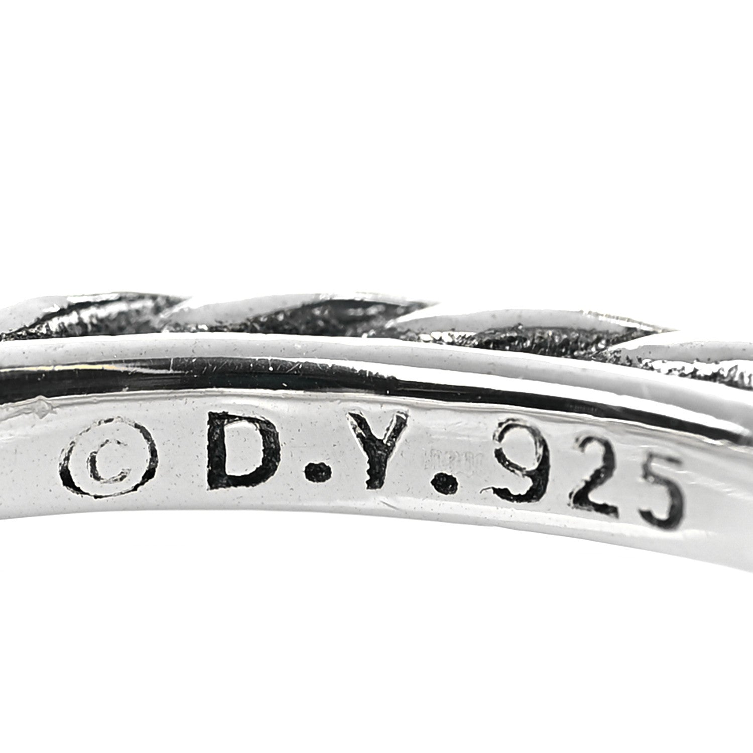 David Yurman Sterling Silver Cable Classics Band Ring 53 6.5 4 of 4