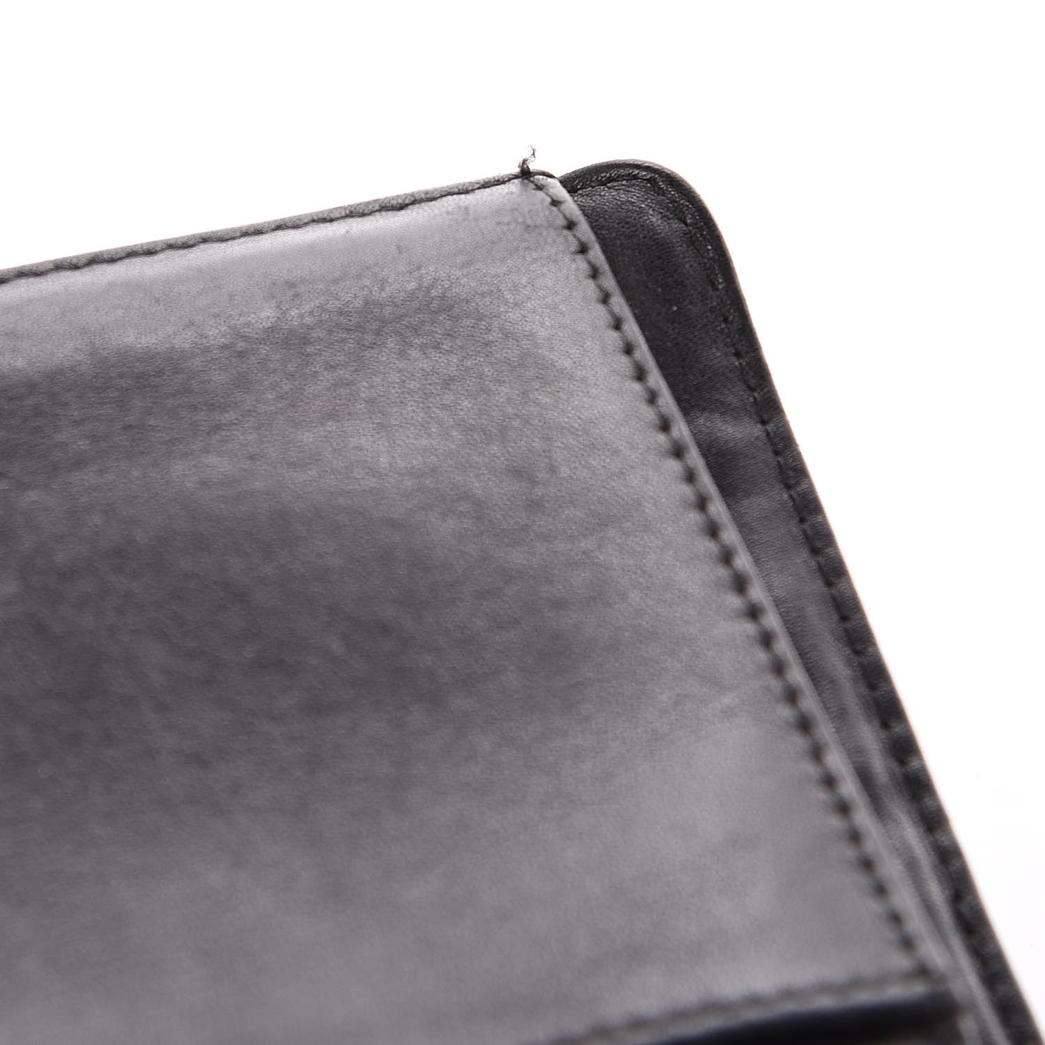 Chanel Lambskin Embossed Logo Yen Wallet Black 11 of 15