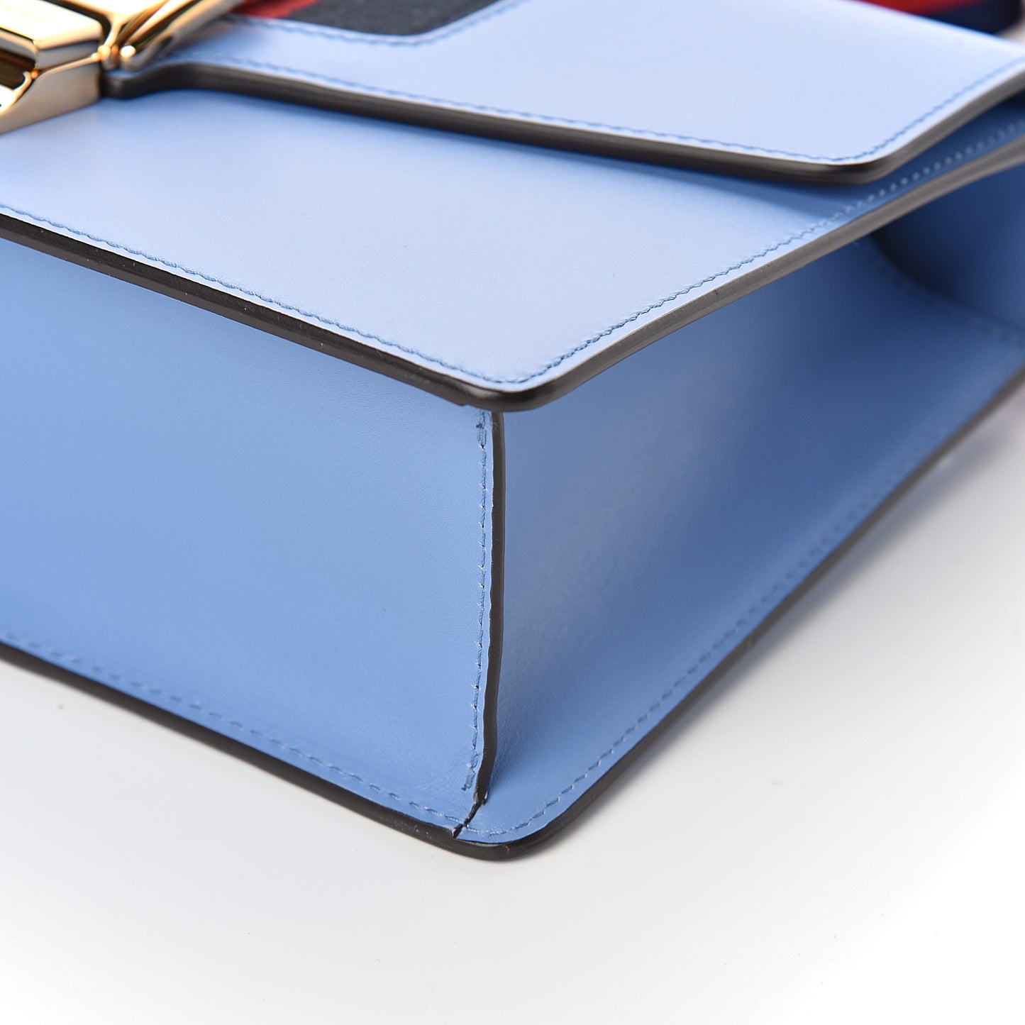 Calfskin Small Sylvie Shoulder Bag Clear Sky Blue