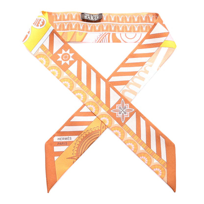 Hermes Silk Geometrie Cretoise Silk Twilly 1 of 3