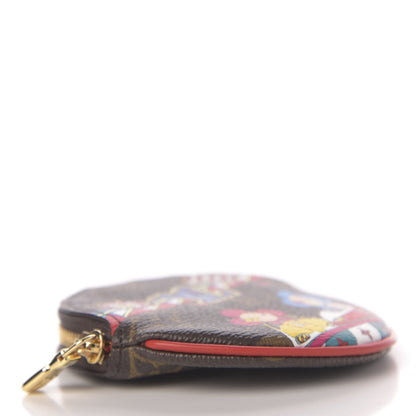 Louis Vuitton Monogram 2020 Christmas Animation Bumper Cars Round Coin Purse Coquelicot 4 of 8