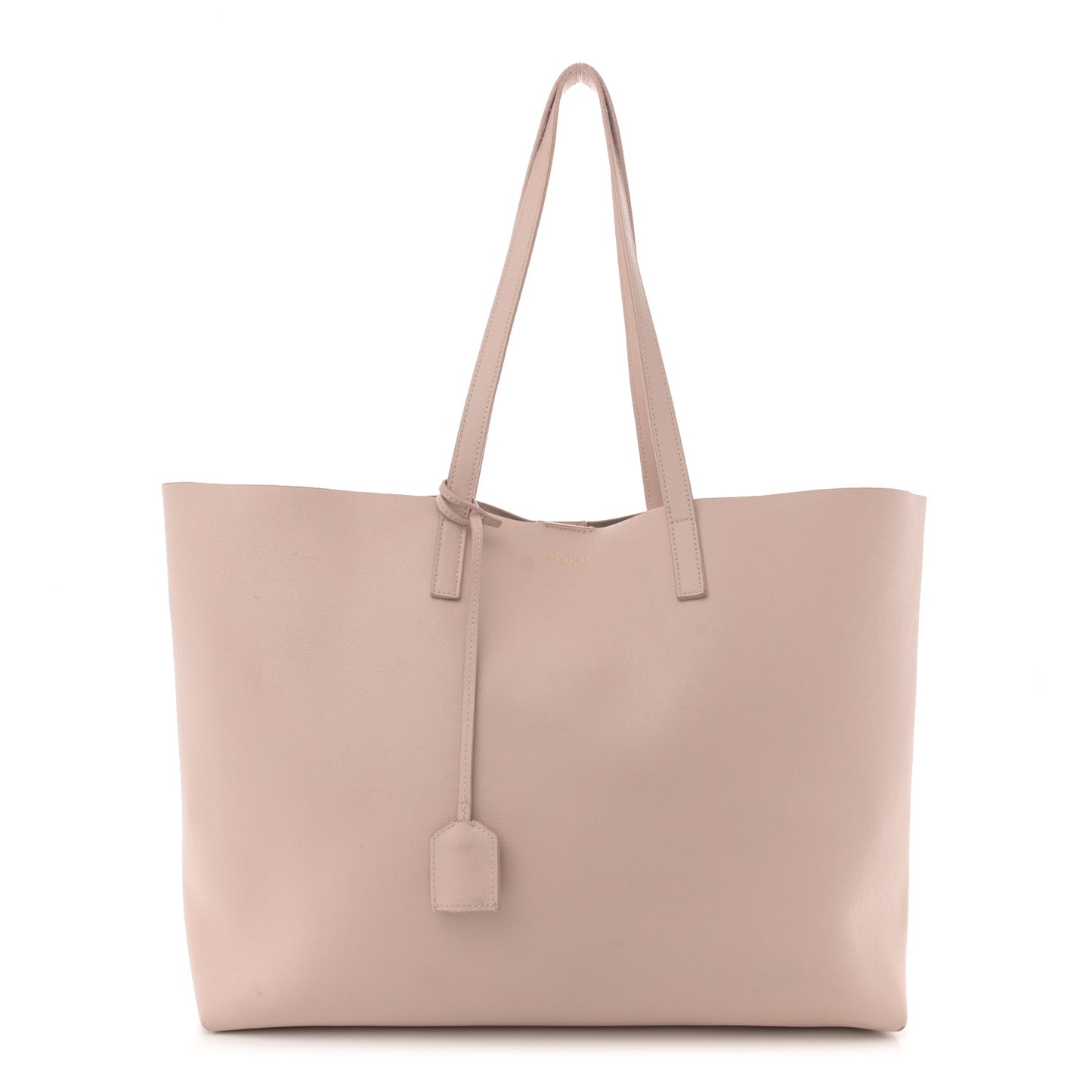 Calfskin Large Shopping Tote Pale Blush