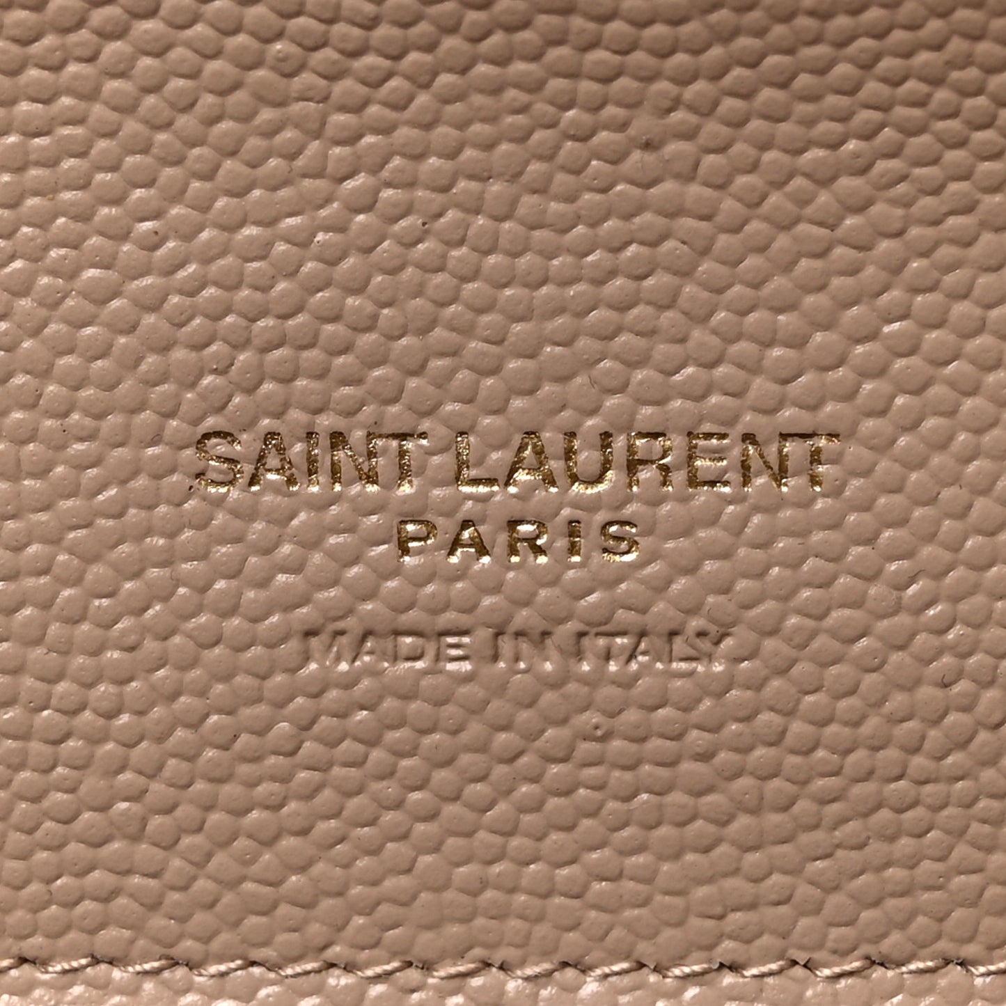 Grain De Poudre Matelasse Chevron Monogram Envelope Clutch Dark Beige
