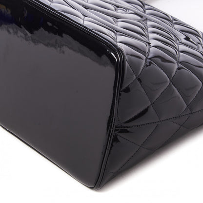 Chanel Patent Quilted Medallion Tote Black 4 of 9