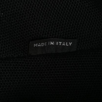 Prada Wicker Canvas Shoulder Bag Black 8 of 16