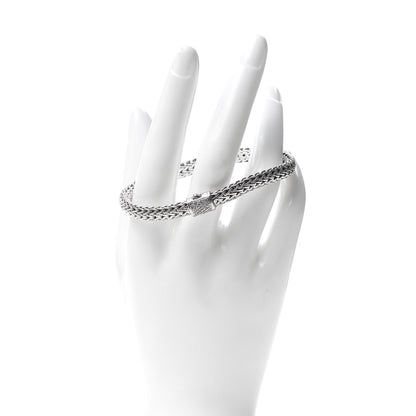 John Hardy Sterling Silver Diamond 6.5mm Classic Chain Bracelet 2 of 5