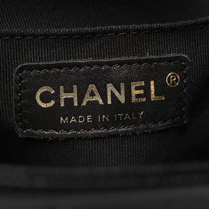 Chanel Shiny Caviar Quilted Small Pockets Drawstring Backpack Black 6 of 10